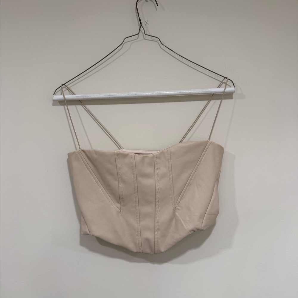 Caruso Light Beige Bustier Top
